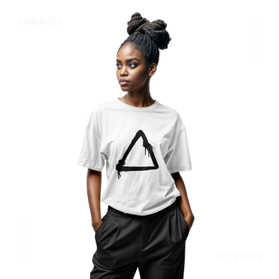 RisingTriangle Adult T Shirt 04 White