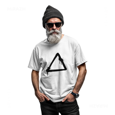 RisingTriangle Adult T Shirt 06 White