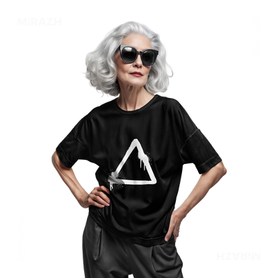 RisingTriangle Adult T Shirt 07 Black