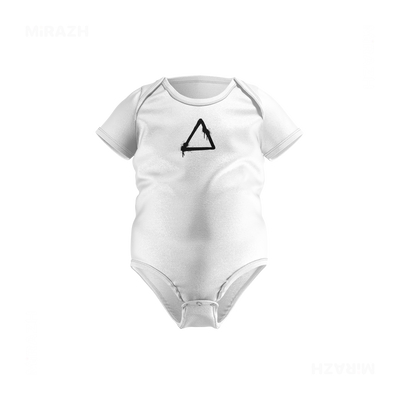 RisingTriangle Baby Onesies 01 White