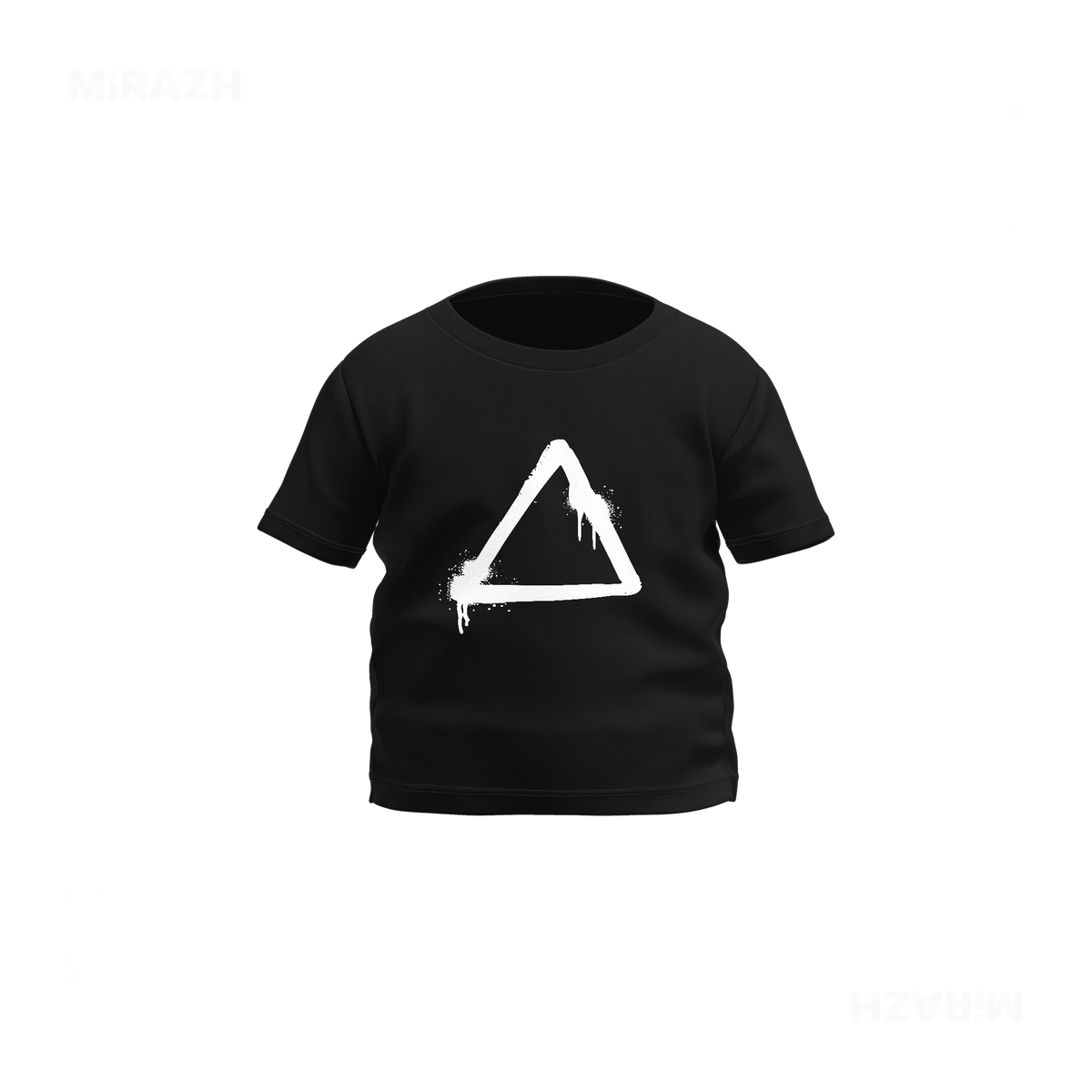 RisingTriangle Baby T Shirt 01 Black