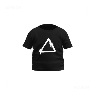 RisingTriangle Baby T Shirt 01 Black