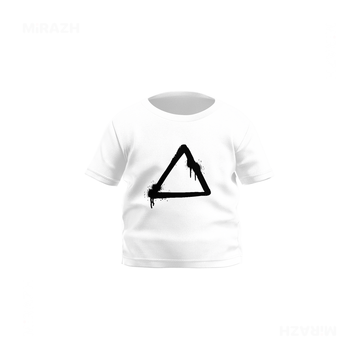 RisingTriangle Baby T Shirt 01 White