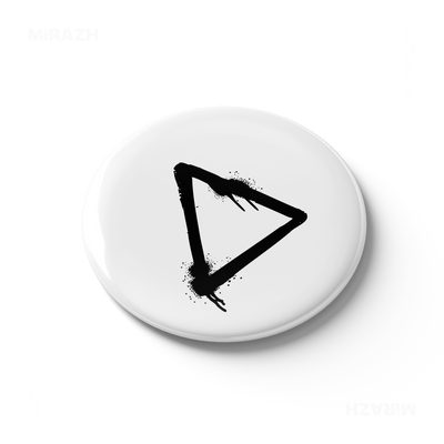 RisingTriangle Button Magnet 03 Round