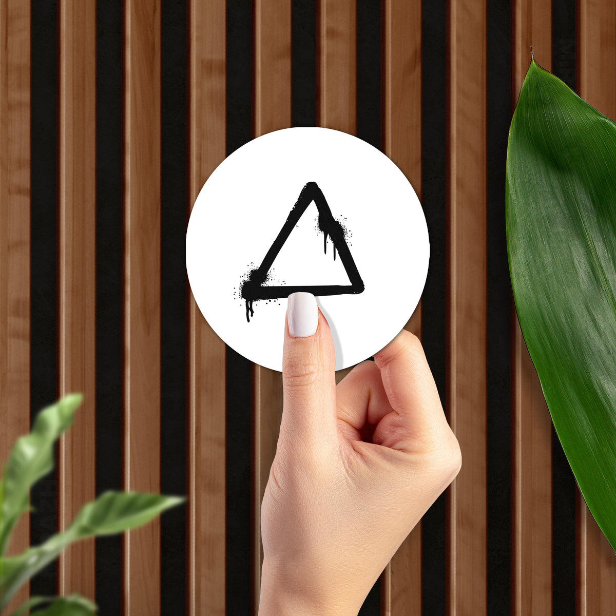 RisingTriangle Ceramic Coaster 02 Round