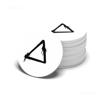 RisingTriangle Ceramic Coaster 06 Round