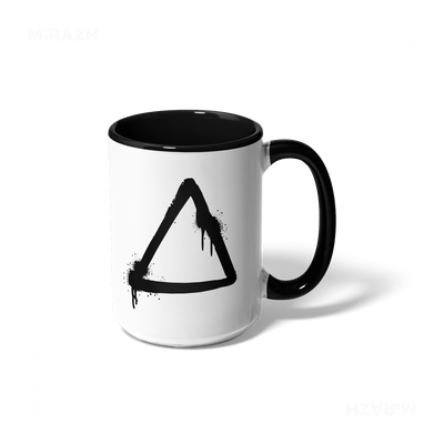 RisingTriangle Ceramic Mug 01 White Black