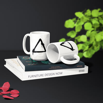 RisingTriangle Ceramic Mug 02 White