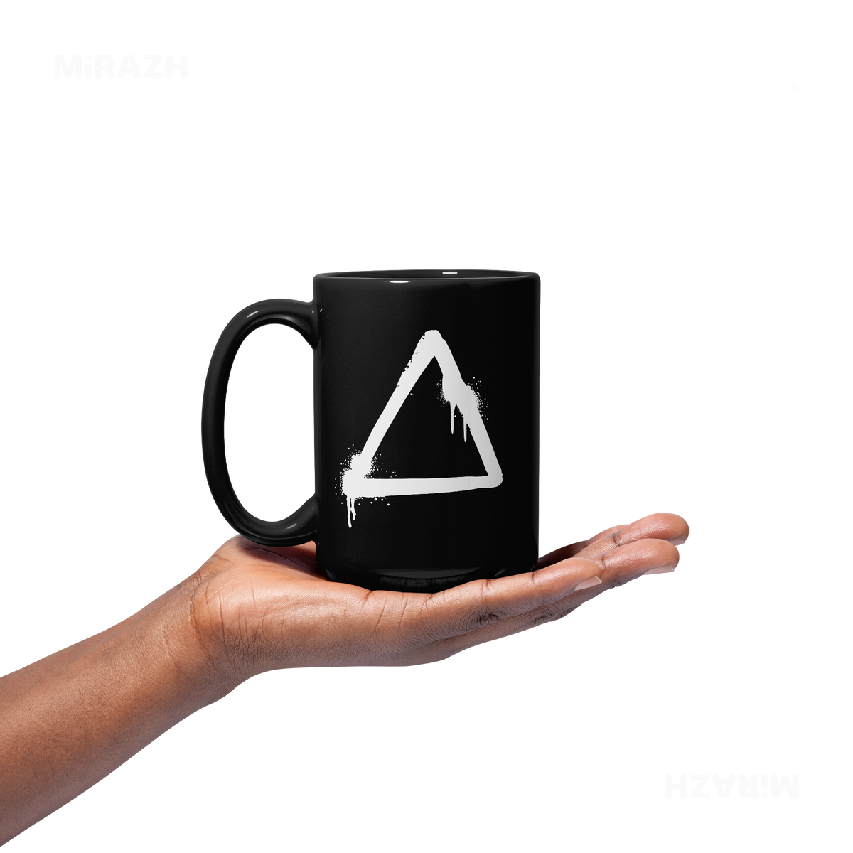 RisingTriangle Ceramic Mug 03 Black