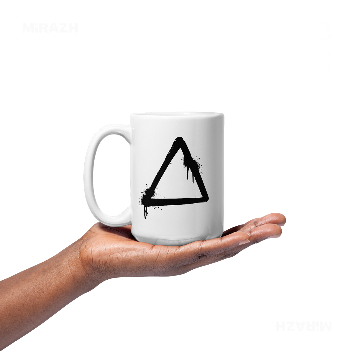 RisingTriangle Ceramic Mug 03 White