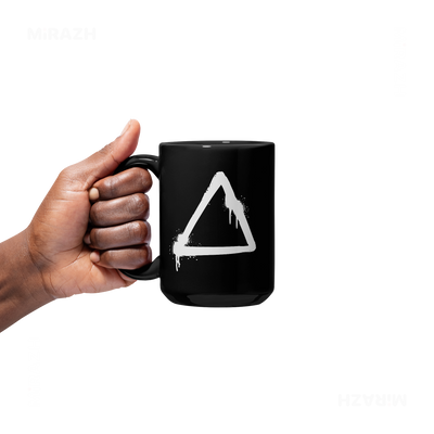 RisingTriangle Ceramic Mug 05 Black