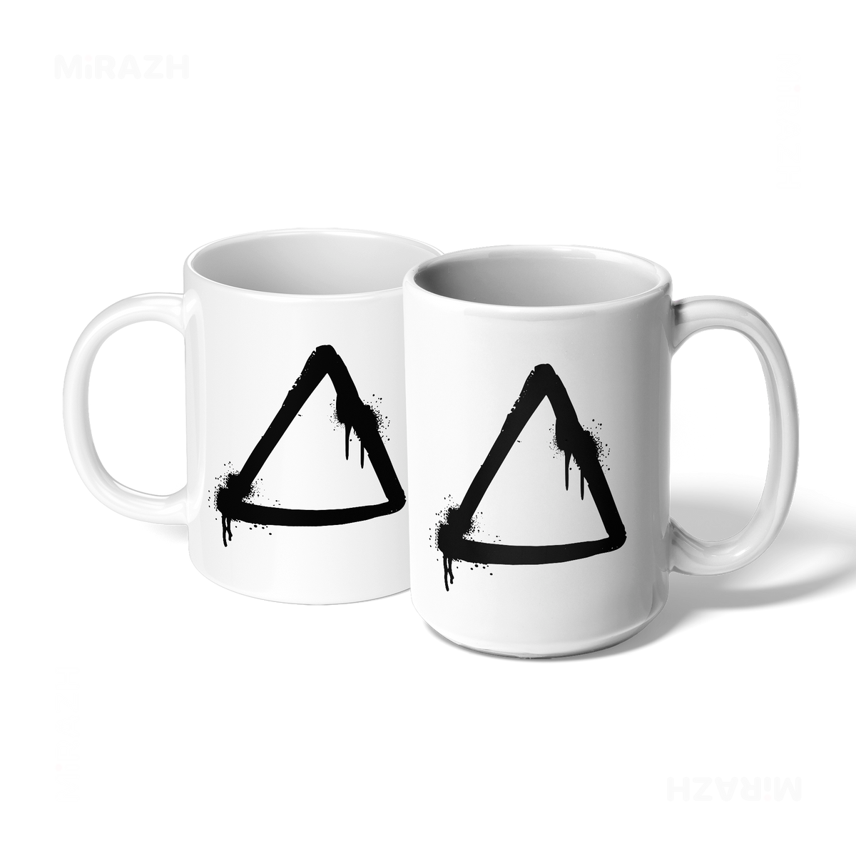 RisingTriangle Ceramic Mug 07 White