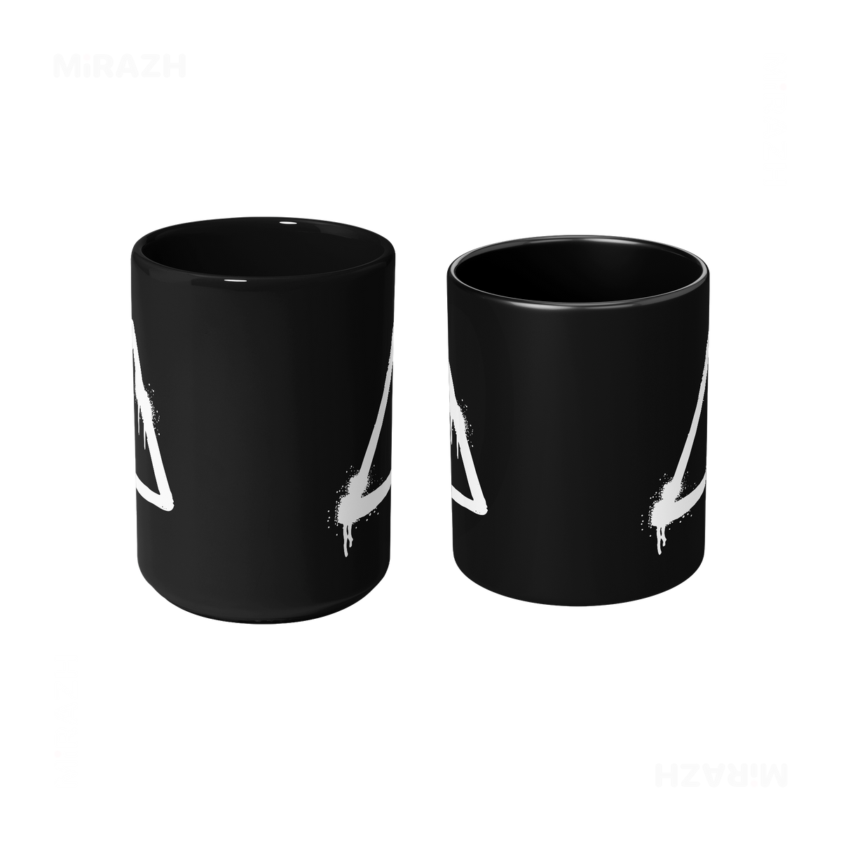 RisingTriangle Ceramic Mug 09 Black