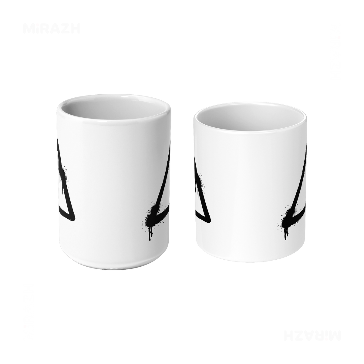RisingTriangle Ceramic Mug 09 White