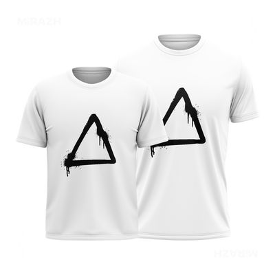 RisingTriangle Couple T Shirt 01 White