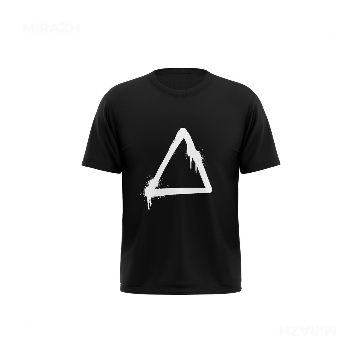 RisingTriangle Couple T Shirt 03 Black