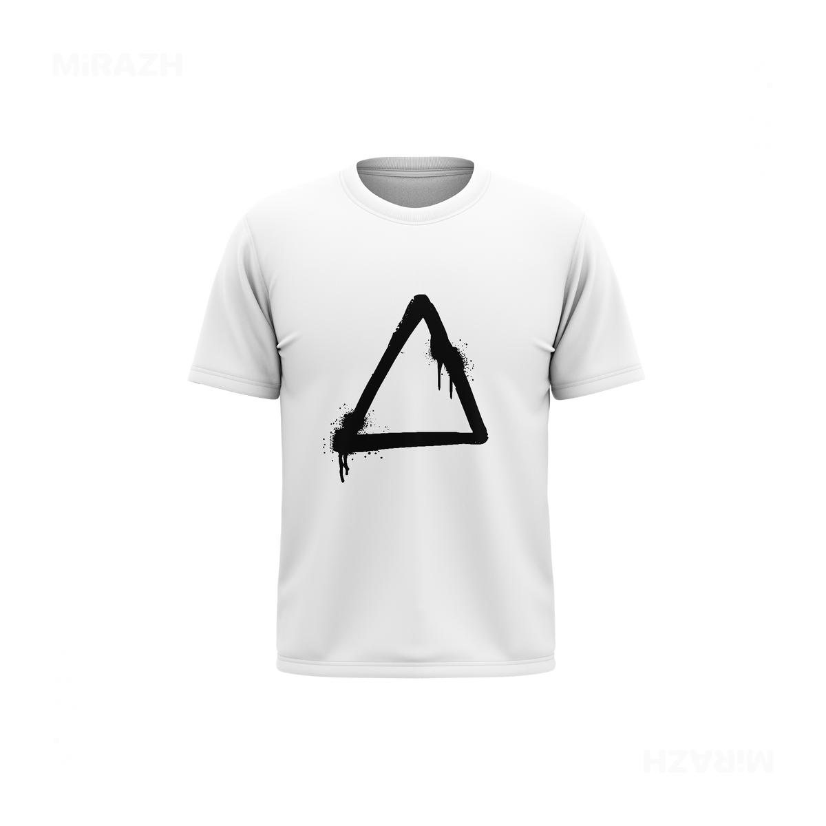 RisingTriangle Couple T Shirt 03 White