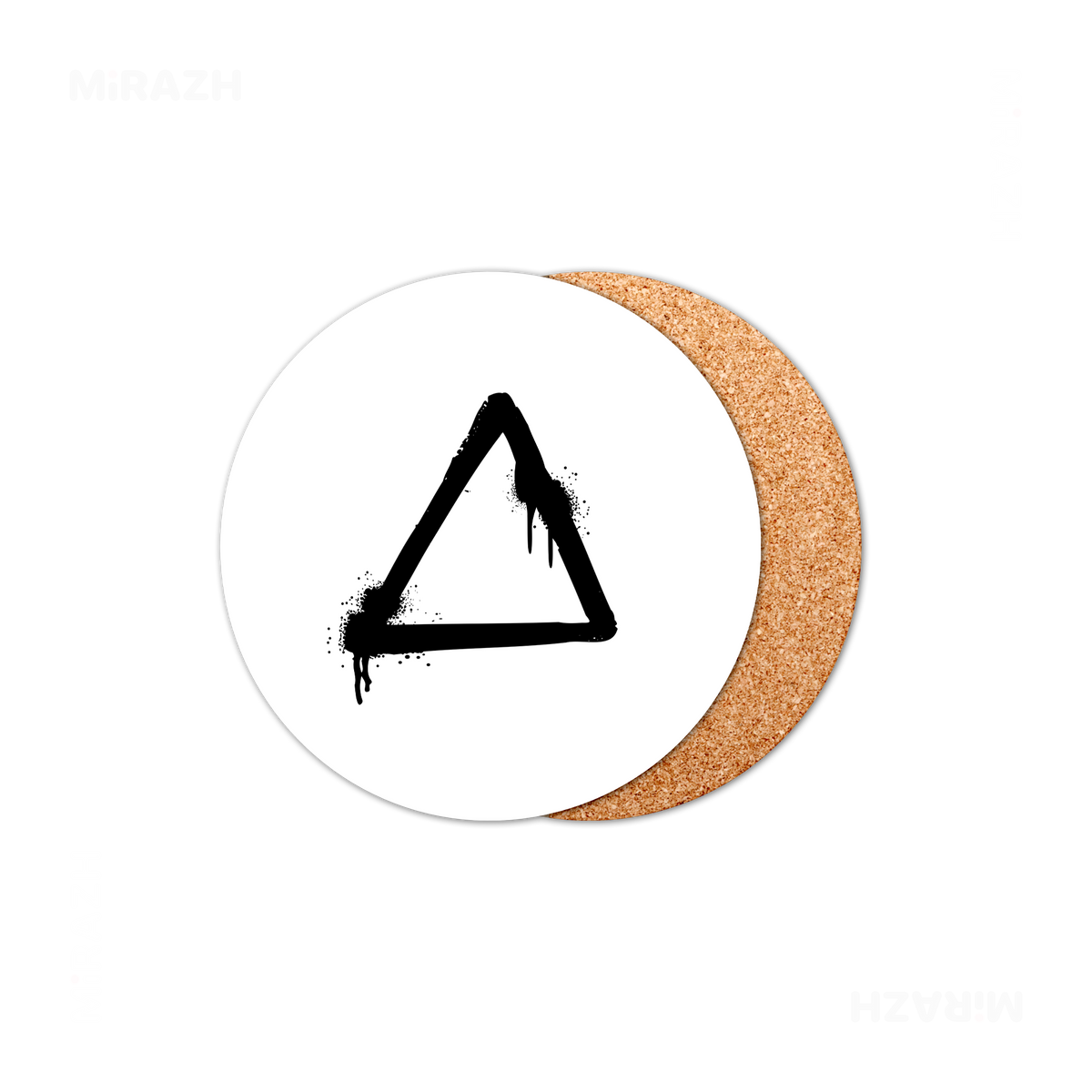RisingTriangle High Gloss Coaster 01 Round