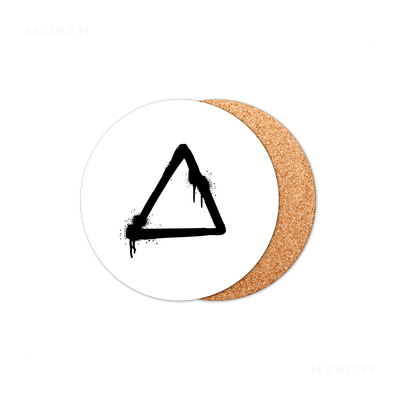 RisingTriangle High Gloss Coaster 01 Round