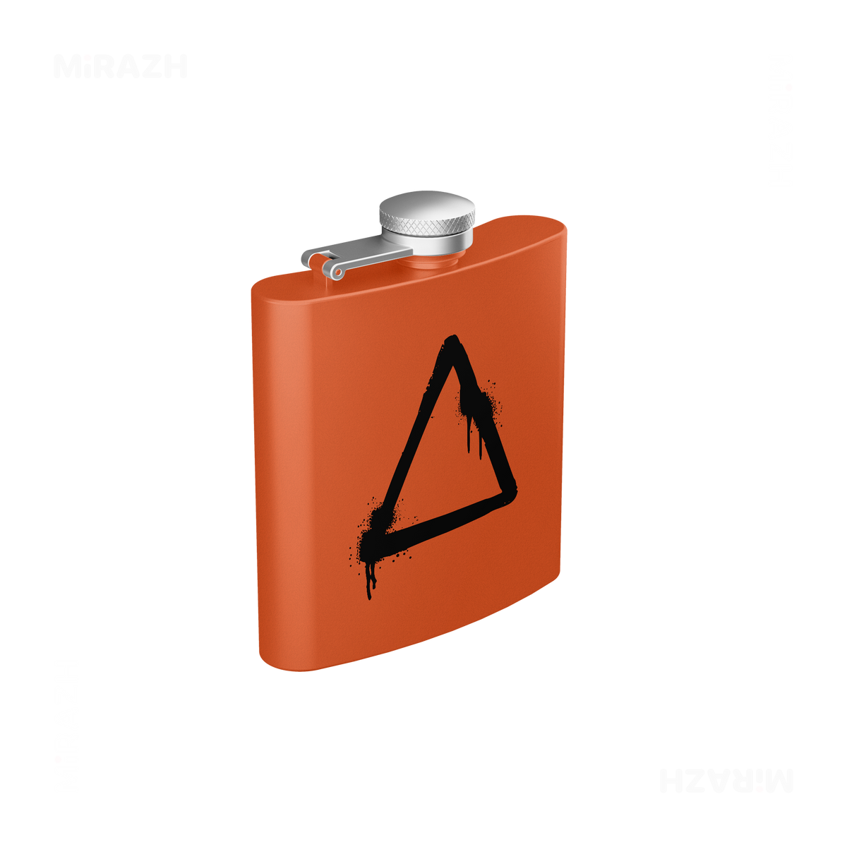 RisingTriangle Hip Flasks 03 Orange