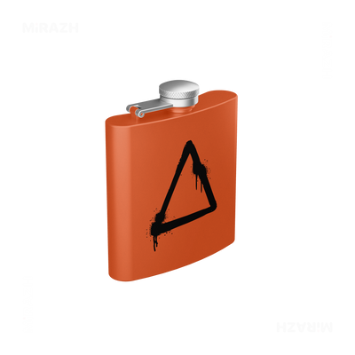 RisingTriangle Hip Flasks 03 Orange