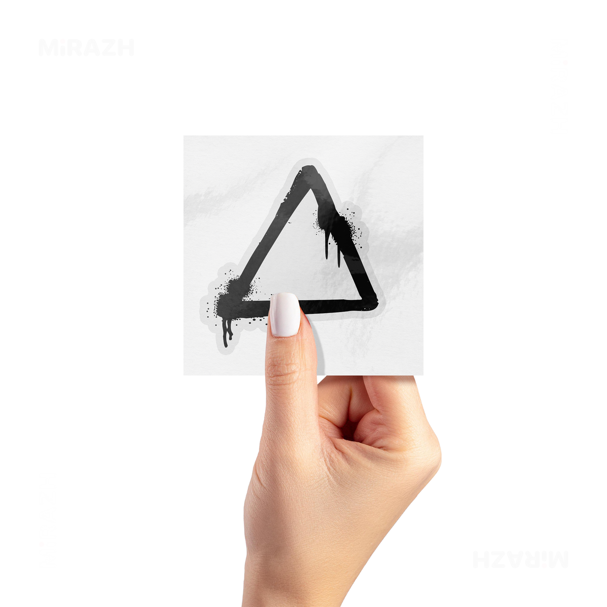 RisingTriangle Kiss Cut Sticker 02 Clear