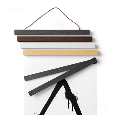 RisingTriangle Magnetic Hanger Poster 02 Black Wood