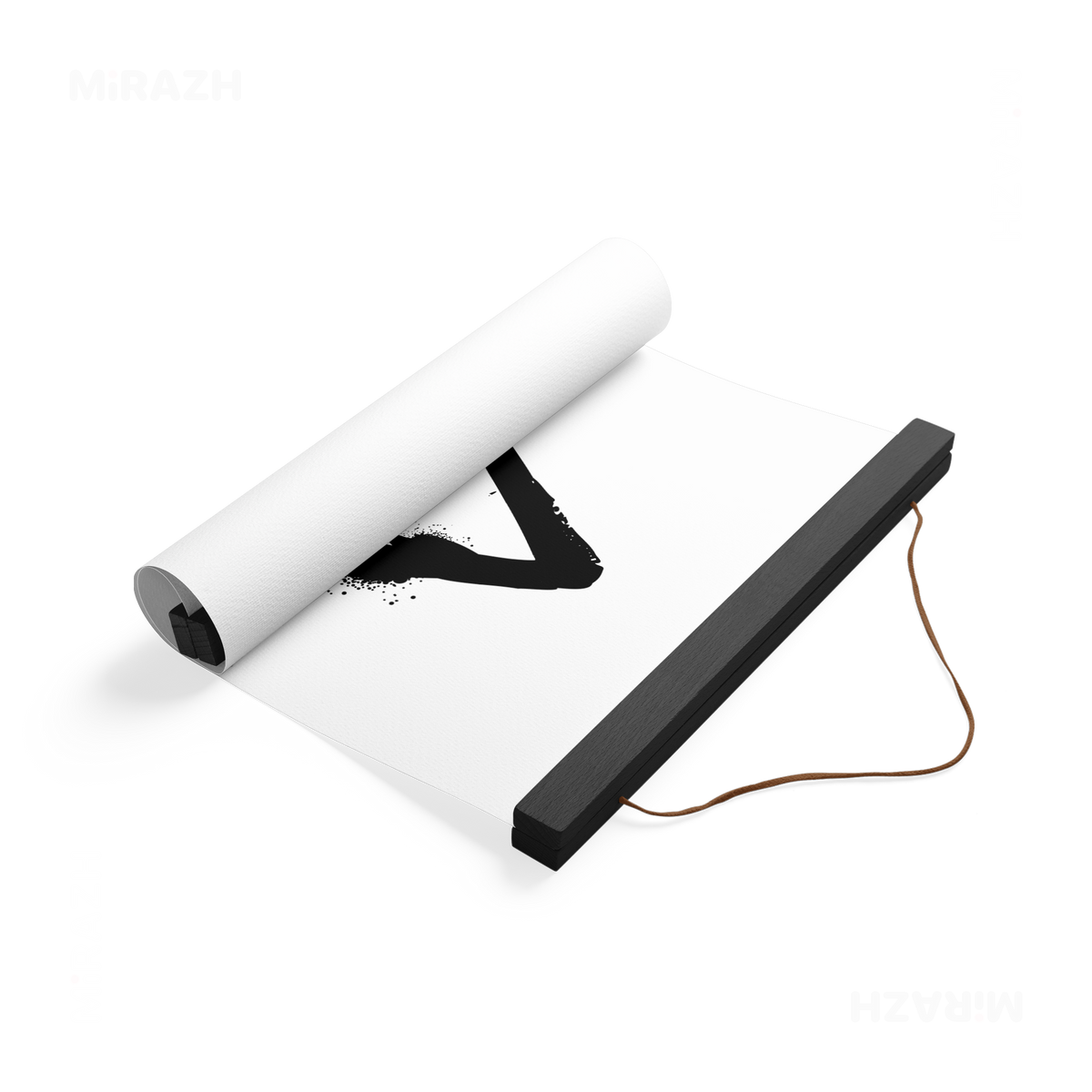 RisingTriangle Magnetic Hanger Poster 04 Black Wood