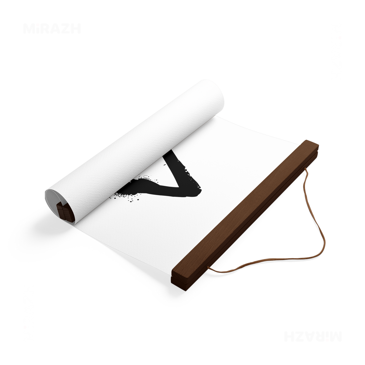 RisingTriangle Magnetic Hanger Poster 04 Dark Wood