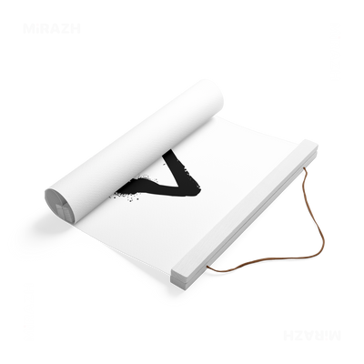 RisingTriangle Magnetic Hanger Poster 04 White Wood