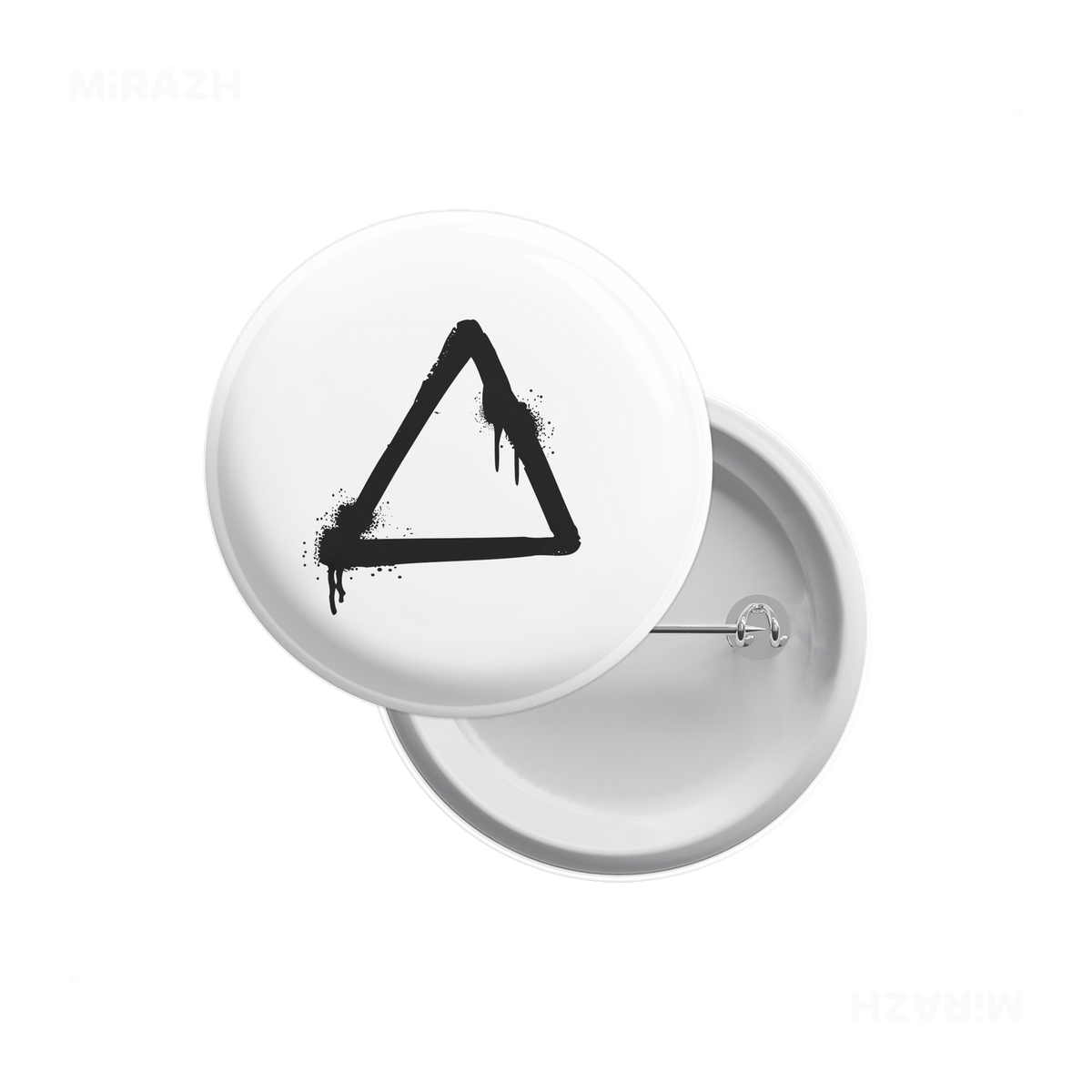 RisingTriangle Pin Buttons 01 Round