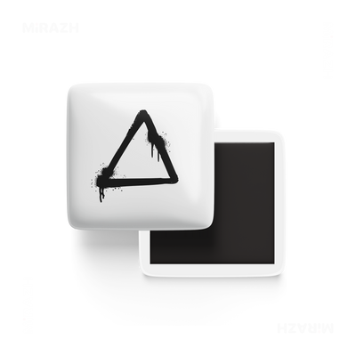 RisingTriangle Porcelain Magnet 01