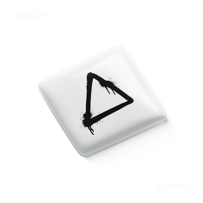 RisingTriangle Porcelain Magnet 03