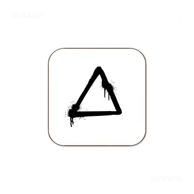 RisingTriangle Semi Glossy Coaster 03