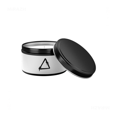 RisingTriangle Tin Candle 03 Black