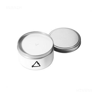 RisingTriangle Tin Candle 05 Silver