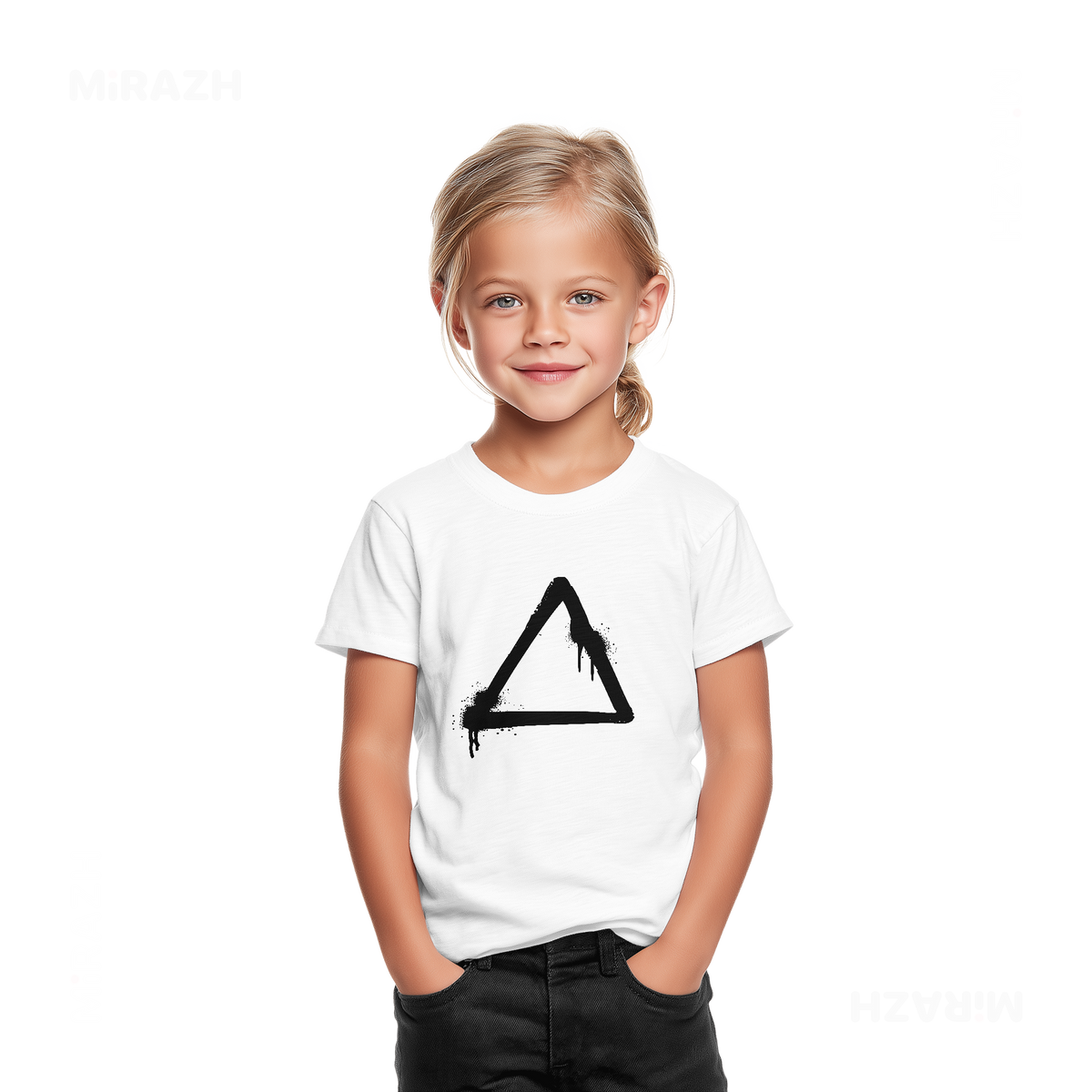 RisingTriangle Toddler T Shirt 02 White