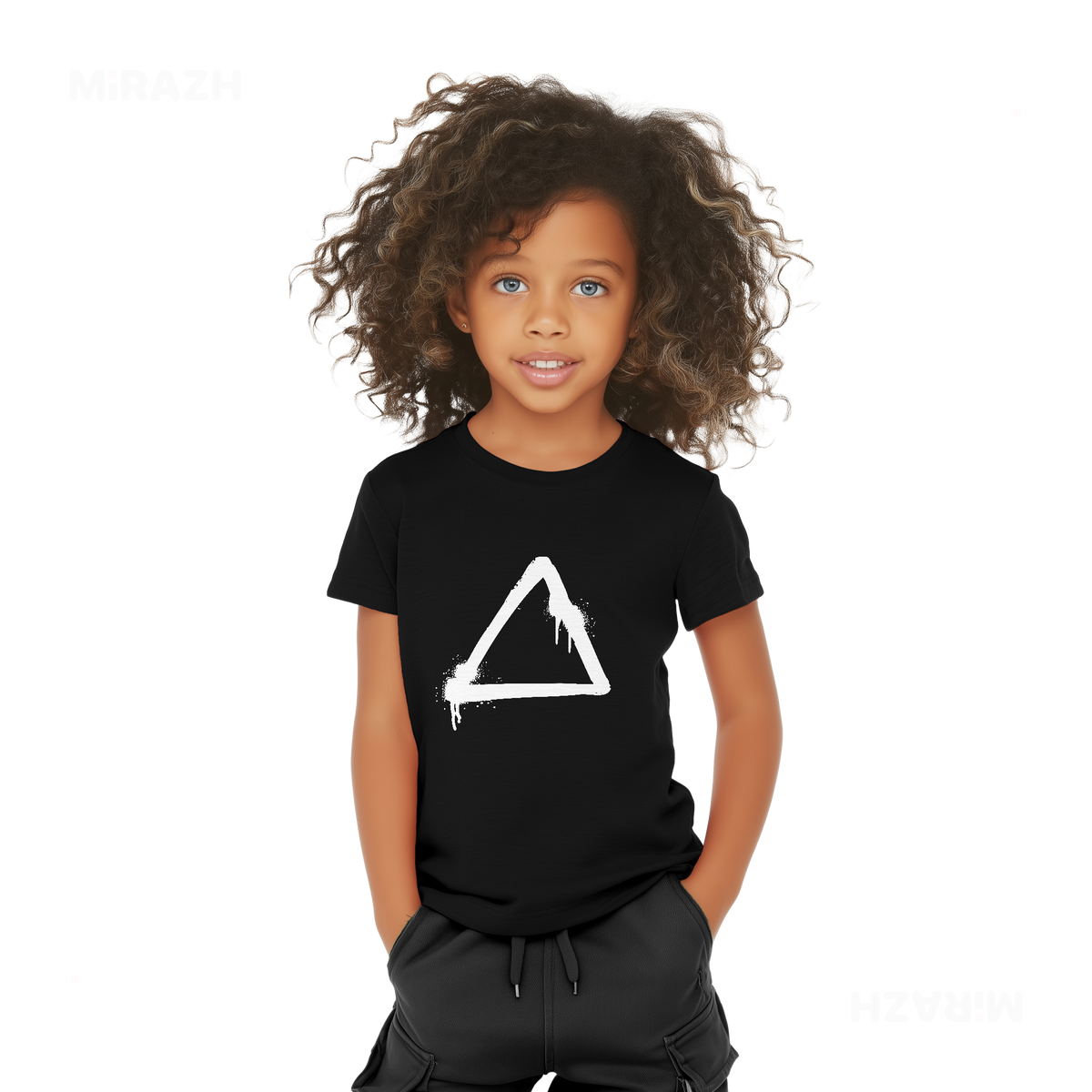 RisingTriangle Toddler T Shirt 04 Black
