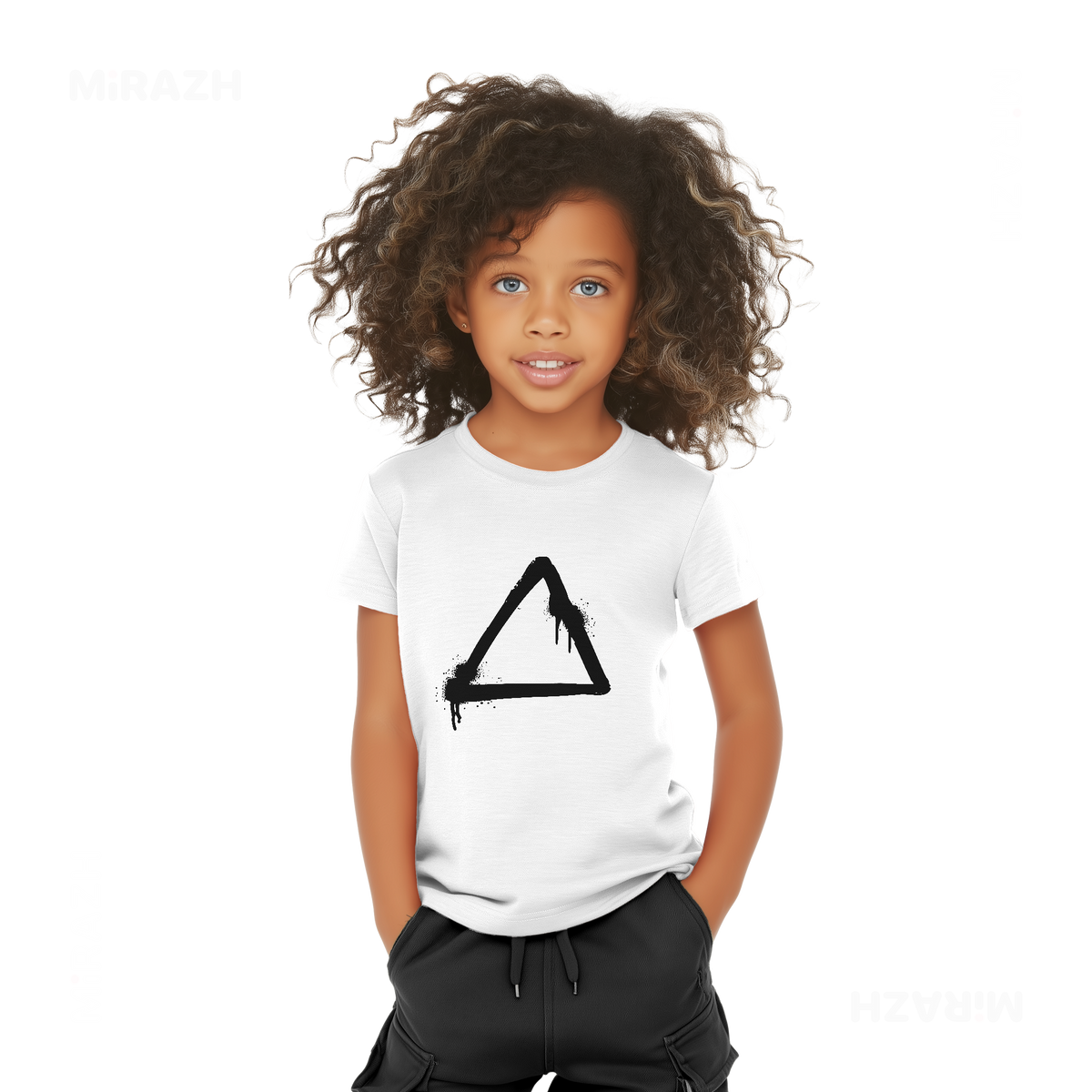 RisingTriangle Toddler T Shirt 04 White