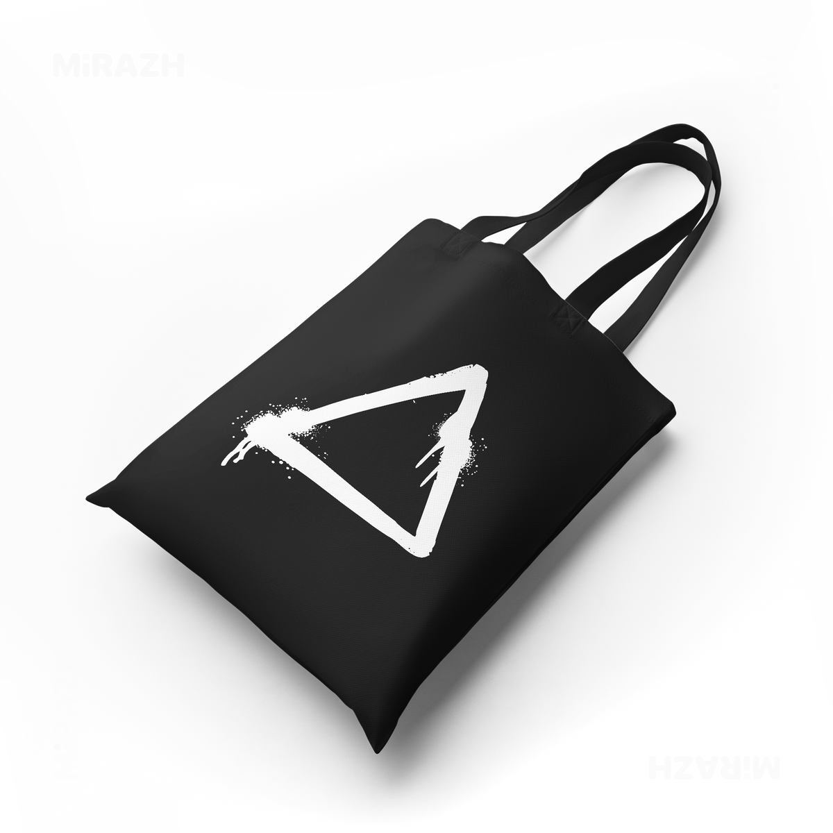 RisingTriangle Tote Bags 04 Black