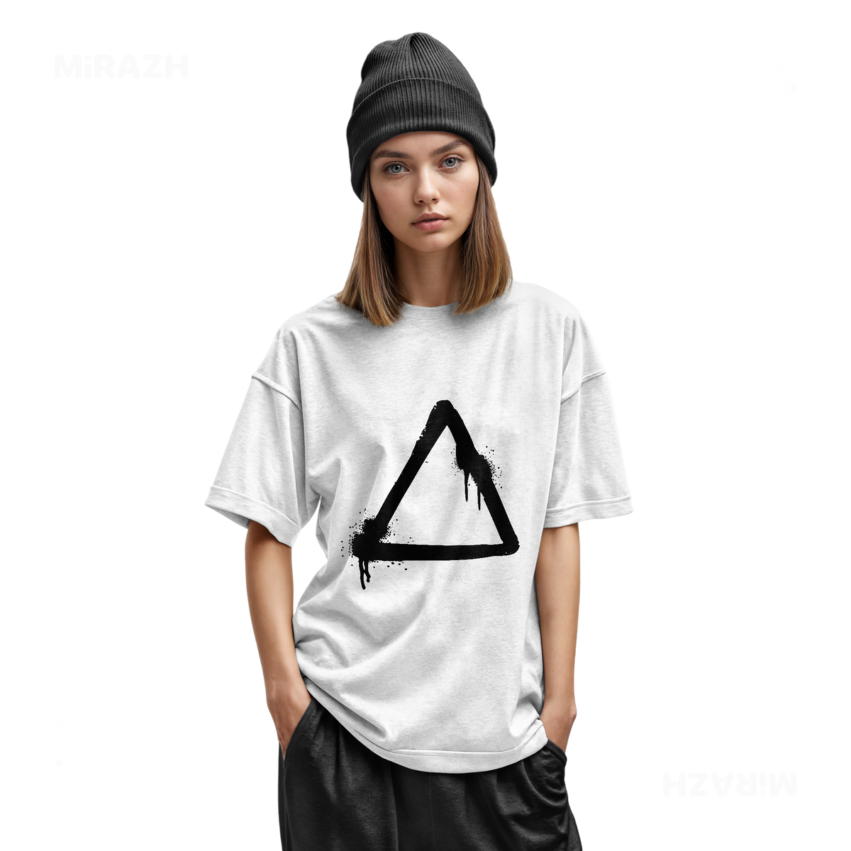 RisingTriangle Youth T Shirt 02 White