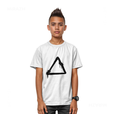 RisingTriangle Youth T Shirt 03 White