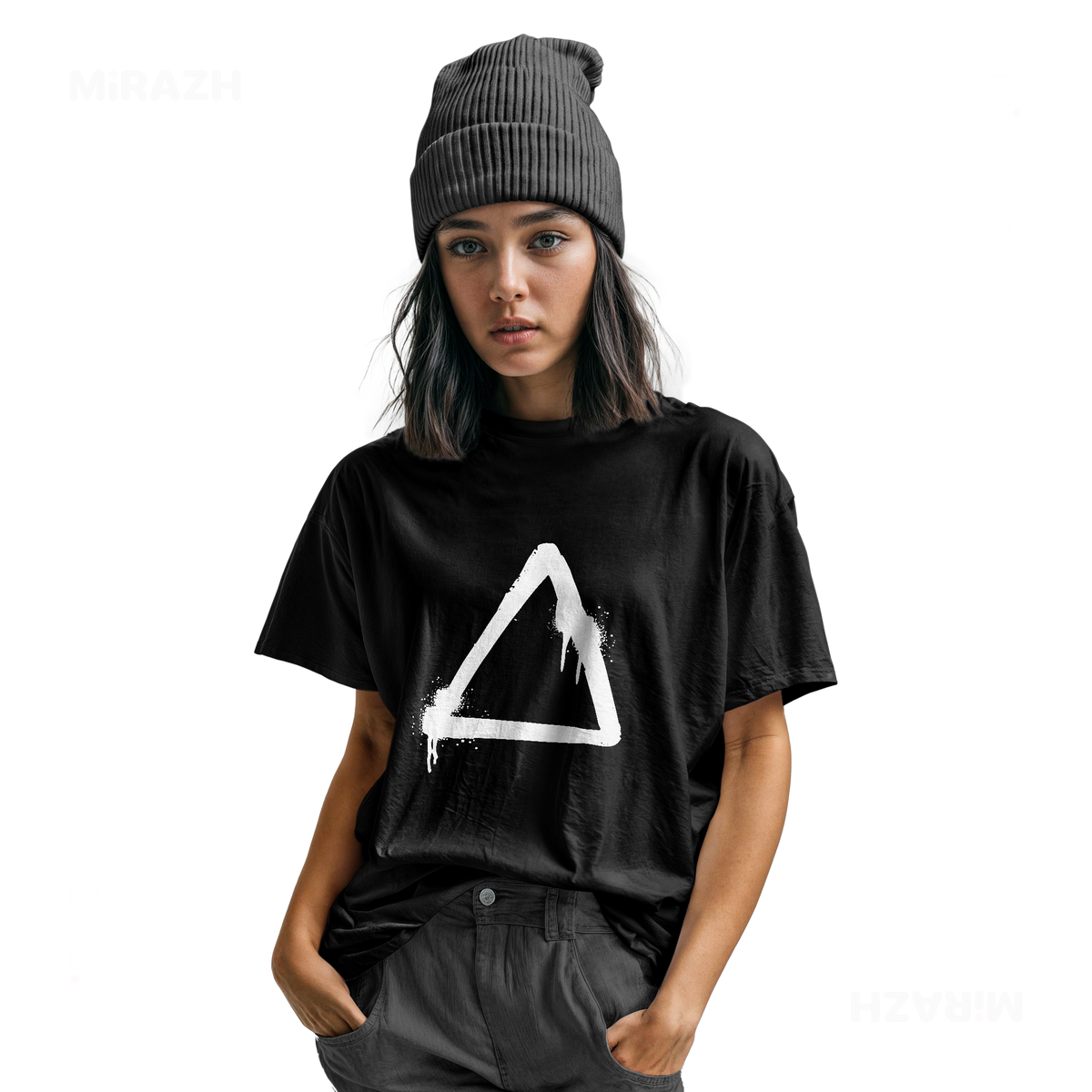 RisingTriangle Youth T Shirt 04 Black