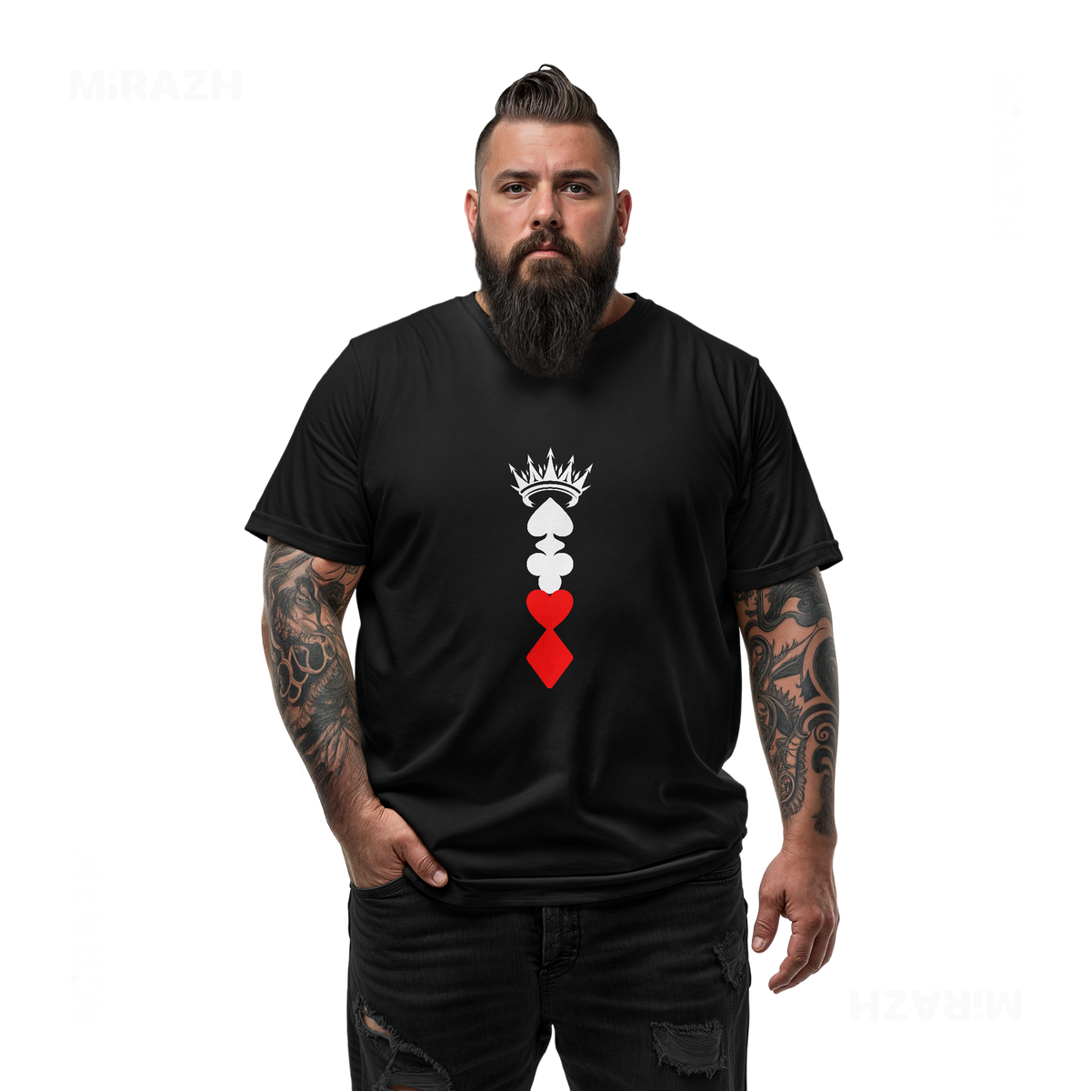 RoyalSuitStack Adult T Shirt 05 Black