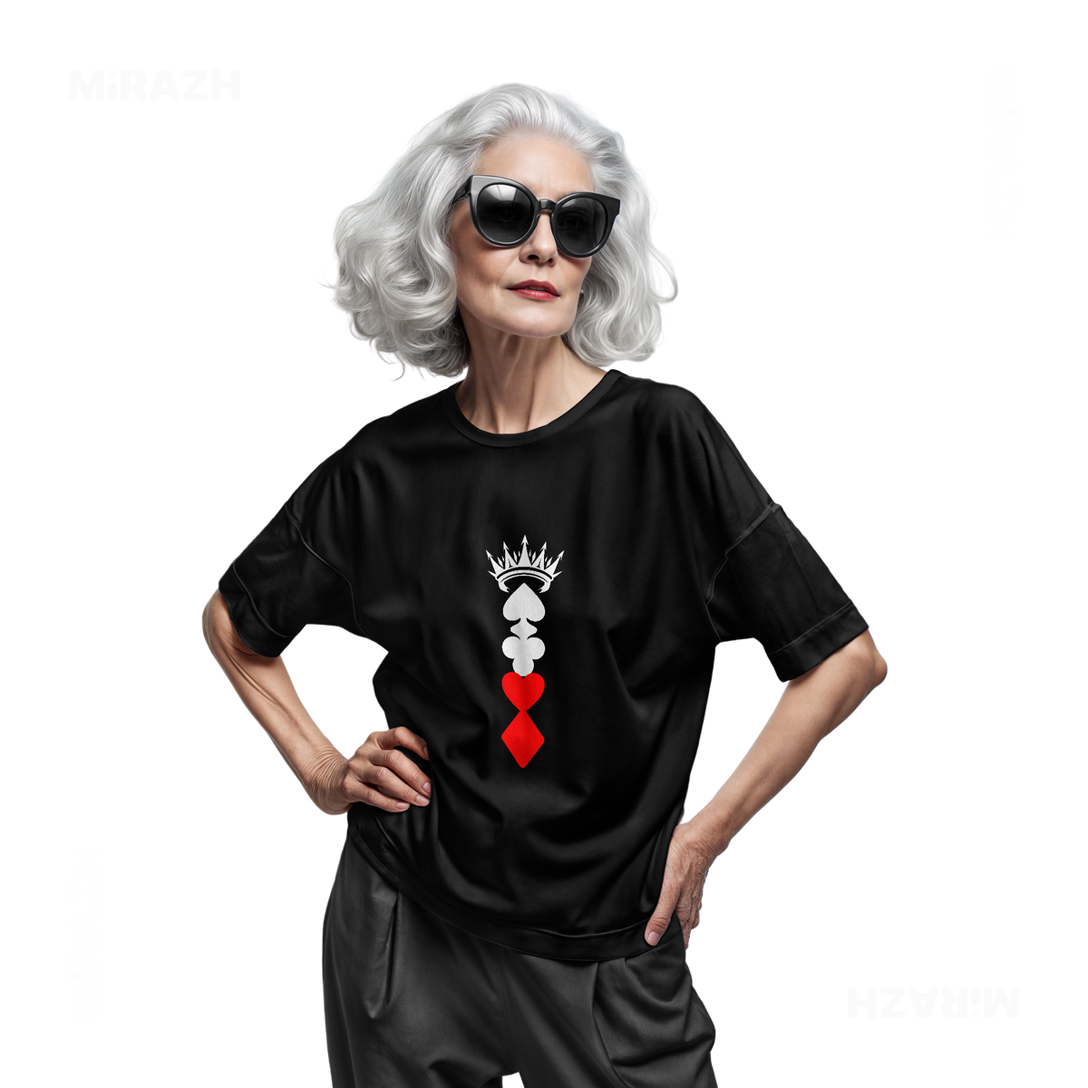 RoyalSuitStack Adult T Shirt 07 Black