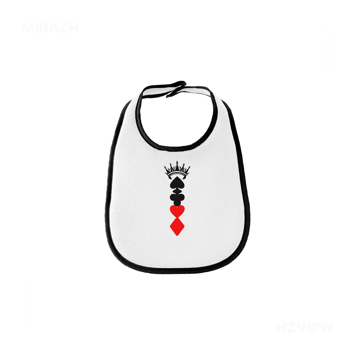 RoyalSuitStack Baby Bibs 01 White Black