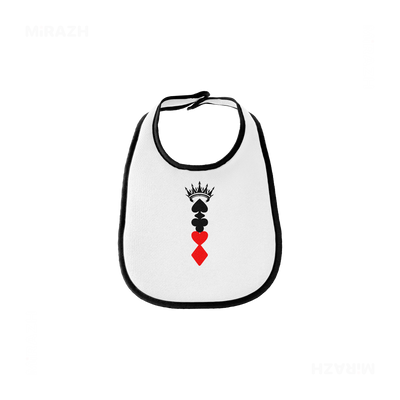 RoyalSuitStack Baby Bibs 01 White Black