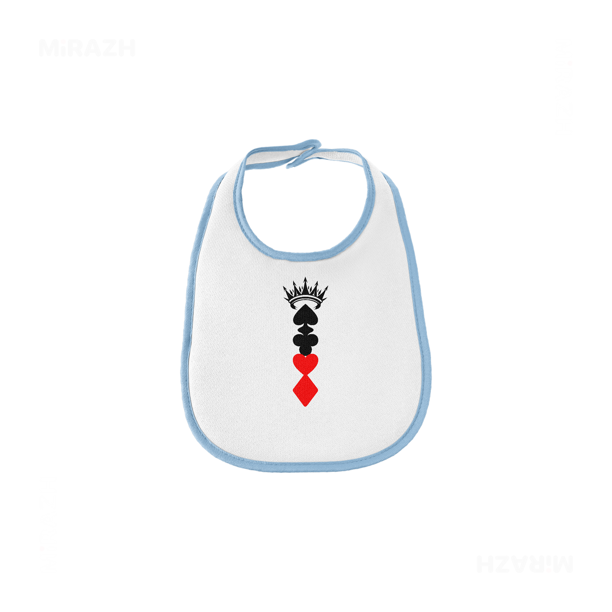 RoyalSuitStack Baby Bibs 01 White Lightblue