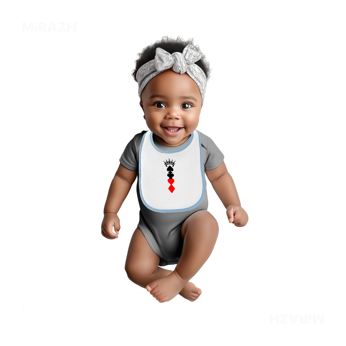RoyalSuitStack Baby Bibs 04 White Lightblue