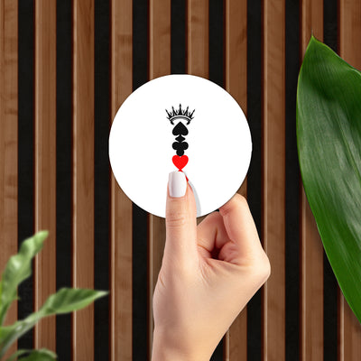 RoyalSuitStack Ceramic Coaster 02 Round